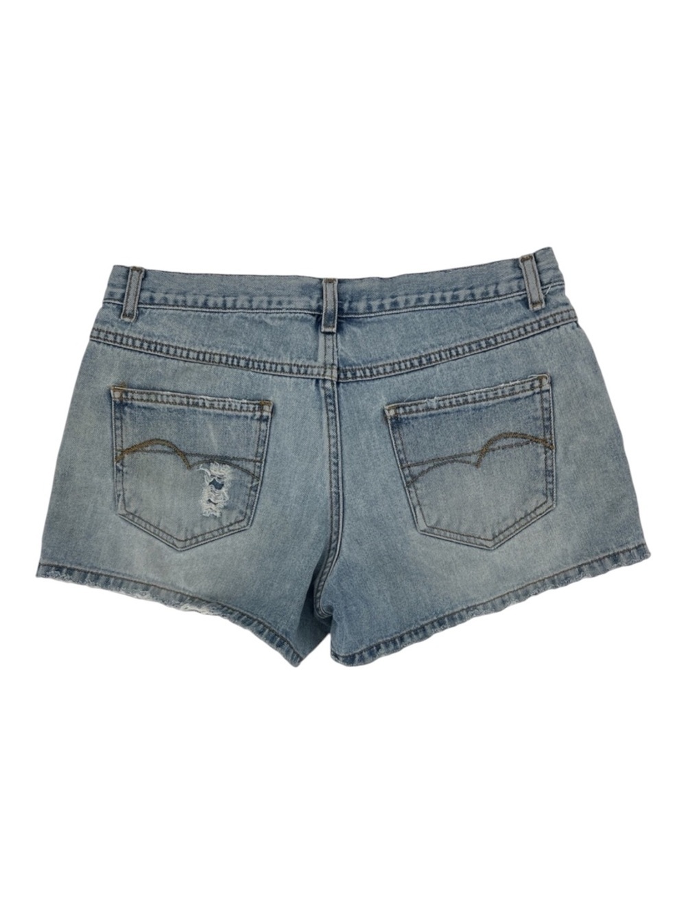 American eagle distressed jean shorts, size 8